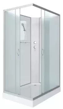 Душевая кабина «Niagara» NG-43975-14QBK 90/70 низкий поддон матовая/белая без крыши