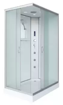 Душевая кабина «Niagara» NG-43975-14QF 90/70 низкий поддон матовая/белая с гидромассажем с электрикой