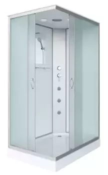 Душевая кабина «Niagara» NG-43975-14QG 90/70 низкий поддон матовая/белая с гидромассажем