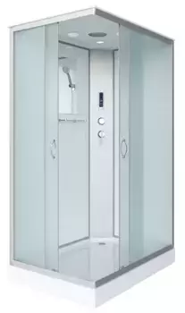 Душевая кабина «Niagara» NG-43975-14QP 90/70 низкий поддон матовая/белая с электрикой