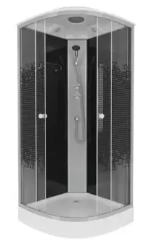 Душевая кабина «Niagara» NG-4502-14 100/100 низкий поддон мозаика/чёрная