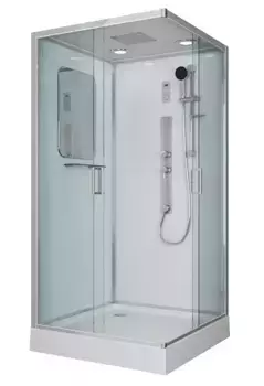 Душевая кабина «Niagara» NG- 6002-01Q 100/100 низкий поддон прозрачная/белая