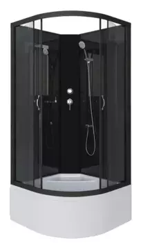 Душевая кабина «Niagara» NG-6508-14BK 90/90 высокий поддон тонированная/чёрная без крыши