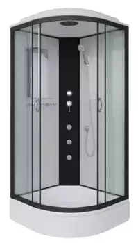 Душевая кабина «Niagara» NG-6702-14G 100/100 средний поддон прозрачная/белая с гидромассажем