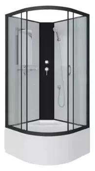 Душевая кабина «Niagara» NG-6708-14BK 90/90 высокий поддон прозрачная/белая без крыши
