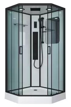 Душевая кабина «Niagara» NG- 6901-01GD BLACK 90/90 90/90 низкий поддон тонированная/белая с гидромассажем с электрикой