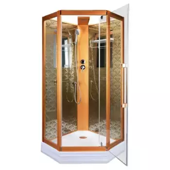 Душевая кабина «Niagara» NG-7799GBK 90/90 низкий поддон прозрачная/золото без крыши универсальная
