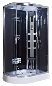 Душевая кабина «Niagara» NG-903-01R (05) 120/82 низкий поддон тонированная/чёрная с гидромассажем с электрикой правая