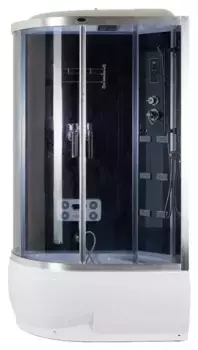 Душевая кабина «Niagara» NG-910-01R (04) 120/82 высокий поддон тонированная/чёрная с гидромассажем с электрикой правая