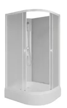 Душевая кабина «Niagara» Promo P100/70/26L/MT/BK 100/70 средний поддон матовая/белая без крыши левая