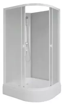 Душевая кабина «Niagara» Promo P100/80/26L/MT/BK 100/80 средний поддон матовая/белая без крыши левая