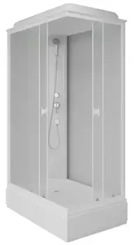 Душевая кабина «Niagara» Promo P100/80/26Q/MT 100/80 средний поддон матовая/белая правая