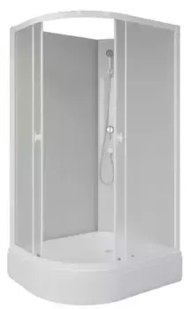 Душевая кабина «Niagara» Promo P100/80/26R/MT/BK 100/80 средний поддон матовая/белая без крыши правая