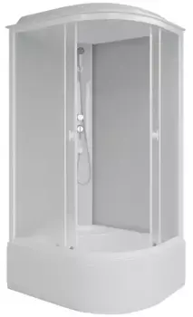 Душевая кабина «Niagara» Promo P100/80/40L/MT 100/80 высокий поддон матовая/белая левая
