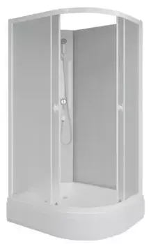 Душевая кабина «Niagara» Promo P110/80/26L/MT/BK 110/80 средний поддон матовая/белая без крыши левая
