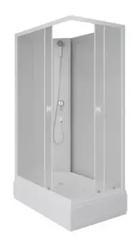 Душевая кабина «Niagara» Promo P110/80/26Q/MT/BK 110/80 средний поддон матовая/белая без крыши универсальная