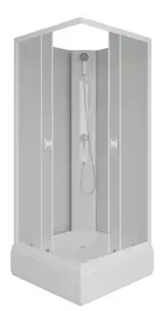 Душевая кабина «Niagara» Promo P80/26Q/MT/BK 80/80 средний поддон матовая/белая без крыши
