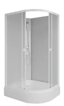 Душевая кабина «Niagara» Promo P90/80/26L/MT/BK 90/80 средний поддон матовая/белая без крыши левая