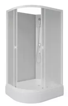 Душевая кабина «Niagara» Promo P90/80/26R/MT/BK 90/80 средний поддон матовая/белая без крыши правая