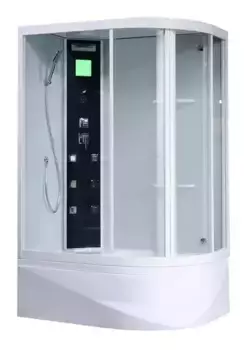 Душевая кабина «Orans» SR-86155 130/90 высокий поддон прозрачная/белая с гидромассажем и электрикой левая