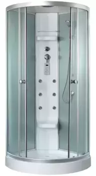 Душевая кабина «Timo» Lux TL-1502 92/92 низкий поддон прозрачная/белая с гидромассажем и электрикой