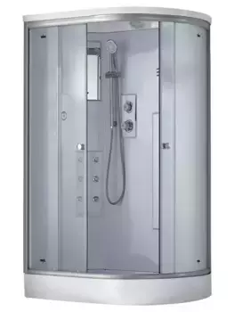 Душевая кабина «Timo» Standart T-5502 120/85 низкий поддон матовая/хром с гидромассажем левая