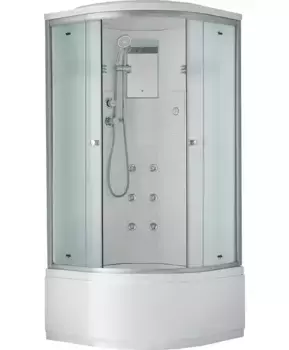 Душевая кабина «Timo» Standart T-5590 90/90 высокий поддон матовая/хром с гидромассажем