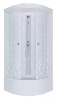 Душевая кабина «Triton» Стандарт ДН4 100/100 средний поддон аква-мозаика/белая