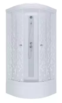 Душевая кабина «Triton» Стандарт ДН4 90/90 средний поддон аква-мозаика/белая