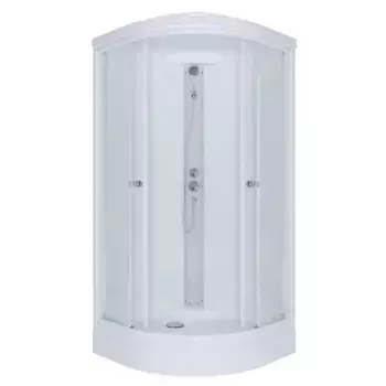 Душевая кабина «Triton» Ультра ДН4 100/100 низкий поддон прозрачная/белая