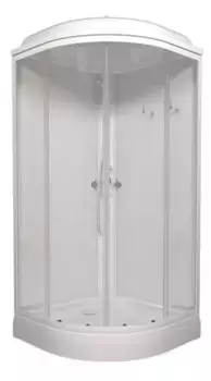 Душевая кабина «Triton» Ультра ДН4 100/100 низкий поддон прозрачная/белая