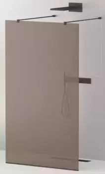 Душевая перегородка «Cezares» LIBERTA-L-2-120-120-BR-NERO 120/195 бронза/чёрная