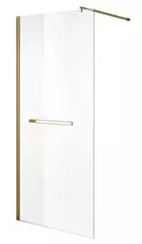 Душевая перегородка «Niagara» NG-641-11 GOLD 110/195 прозрачная/золотая без поддона универсальная