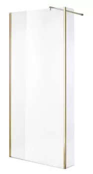 Душевая перегородка «Niagara» NG-644-11 GOLD 110/195 прозрачная/золотая без поддона универсальная