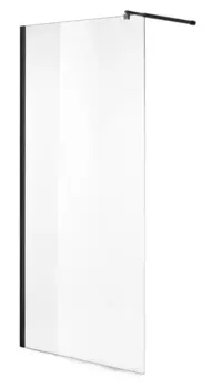 Душевая перегородка «Niagara» NG-683-70 BLACK 70/195 прозрачная/чёрная без поддона универсальная
