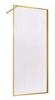 Душевая перегородка «Vincea» Walk-In VSW-1HP100FLBG 100/200 рифлёная/золото универсальная