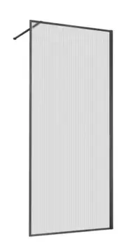 Душевая перегородка «Vincea» Walk-In VSW-1HP100FLGM 100/200 рифлёная/вороненая сталь универсальная