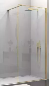 Душевая перегородка «Vincea» Walk-In VSW-1HS800CLG 80/200 прозрачная/брашированное золото универсальная