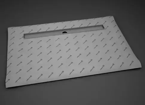 Душевая плита с линейным трапом под укладку плитки «Radaway» 5DLA0908A "Rain" 90/80 прямоугольная