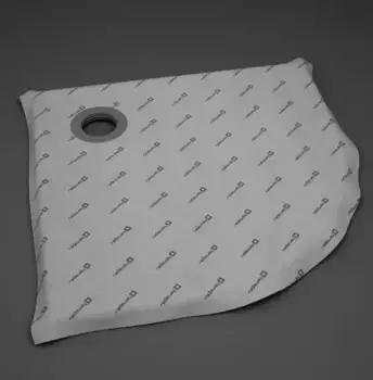 Душевая плита с трапом под укладку плитки «Radaway» 5AK0909/5K01 90/90 четверть круга