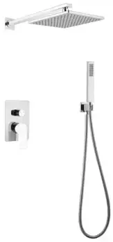 Душевая система «Abber» Weiss Insel AF8018W хром/белая