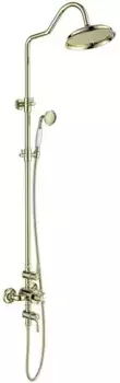 Душевая система «Акватек» Классик AQ2563PG с термостатом полированное золото