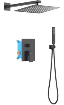 Душевая система «Акватек» Либра AQ1672MB черная матовая