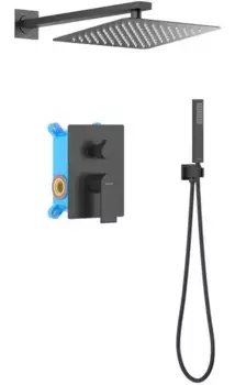Душевая система «Акватек» Лира AQ1472MB черный матовый