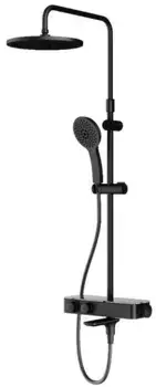 Душевая система «Am.Pm» Inspire V2.0 F0750A522 с термостатом чёрная матовая