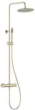 Душевая система «AQUAme» AQM8006BG с термостатом шлифованное золото