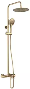 Душевая система «AQUAme» AQM8008BG с термостатом шлифованное золото