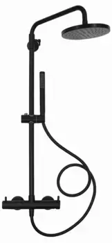 Душевая система «AQUAme» AQM 8001MB чёрная матовая