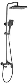 Душевая система «Azario» Arizona Square AZ-20BS чёрная