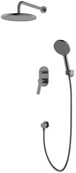 Душевая система «Azario» Vise AZ-VSA248330AJ+82KAJ графит